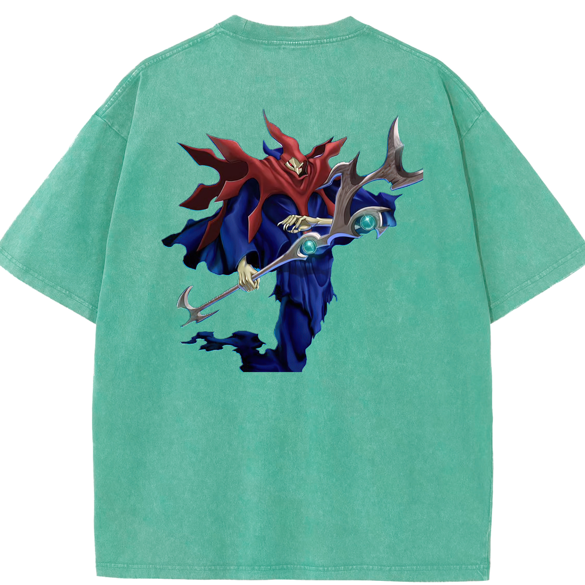 （画像用） 遊☆戯☆王 Yu-Gi-Oh! 綿100% ヴィンテージ風 半袖Tシャツ（背面プリント）